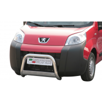 Defensa Delantera Acero Inox Peugeot Bipper 08&gt; Diametro 63 Homologada