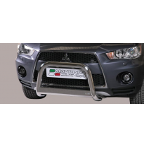 Defensa Delantera Acero Inox Mitsubishi Outlander 10&gt; Diametro 63 Homologada