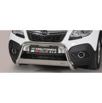 Defensa Delantera Acero Inox Homologacion Ec Opel Mokka Medium Bar Acero Inox Diametro 63