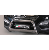 Defensa Delantera Acero Inox Homologacion Ec Hyundai Santa Fe 12> Medium Bar Acero Inox Diametro 63