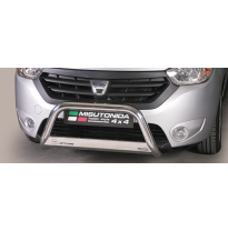 Defensa Delantera Acero Inox Homologacion Ec Dacia Dokker Medium Bar Acero Inox Diametro 63