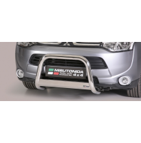Defensa Delantera Acero Inox Homologacion Ec Mitsubishi Outlander 13> Medium Bar Acero Inox Diametro 63