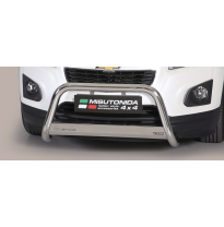 Defensa Delantera Acero Inox Homologacion Ec Chevrolet Trax 13&gt; Medium Bar Acero Inox Diametro 63