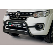 DEFENSA DELANTERA HOMOLOGADA INOX COLOR NEGRO RENAULT Alaskan 2018&gt;   ø 63 MISUTONIDA 4X4