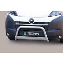 DEFENSA DELANTERA HOMOLOGADA INOX OPEL Movano 2024 &gt;   ø 63 MISUTONIDA 4X4