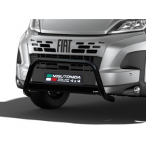 Defensa Delantera Negra Acero Inox Fiat Ducato 2024> - diametro 63mm - Homologacion CE MISUTONIDA