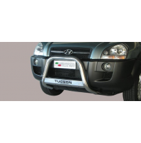 Defensa Delantera Acero Inox Hyundai Tucson 04&gt; Diametro 63 Homologada