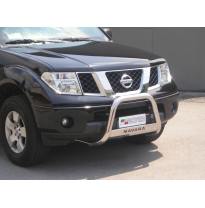 Defensa Delantera Acero Inox Nissan Navara 05-10 Diametro 63 Homologada