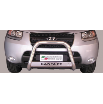 Defensa Delantera Acero Inox Hyundai Santa Fe 06/10 Diametro 63 Homologada