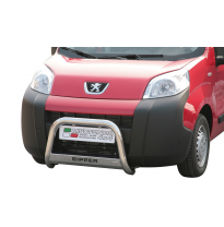 Defensa Delantera Acero Inox Peugeot Bipper 08&gt; Diametro 63 Homologada