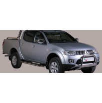 Defensa Delantera Acero Inox Mitsubishi L200 D.C./Club Cab 10&gt; Diametro 63 Homologada