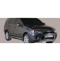 Defensa Delantera Acero Inox Mitsubishi Outlander 10&gt; Diametro 63 Homologada