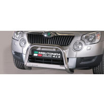 Defensa Delantera Acero Inox Skoda Yeti 10&gt; Diametro 63 Homologada