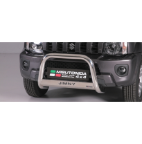 Defensa Delantera Acero Inox Homologacion Ec Suzuki Jimny 12&gt; Medium Bar Acero Inox Diametro 63