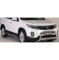 Defensa Delantera Acero Inox Homologacion Ec Kia Sorento 12&gt; Medium Bar Acero Inox Diametro 63