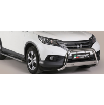 Defensa Delantera Acero Inox Homologacion Ec Honda Cr  V 12&gt; Medium Bar Acero Inox Diametro 63