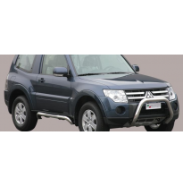 Defensa Delantera Acero Inox Mitsubishi Pajero 07> Diametro 76 Homologada