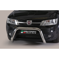 Defensa Delantera Acero Inox Homologacion Ec Fiat Freemont Super Bar Acero Inox Diametro 76