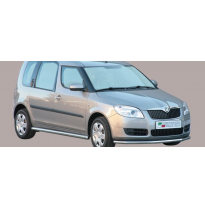 Defensa Delantera Acero Inox Skoda Roomster 07&gt; (With Stainless Steel Cap) Diametro 50mm