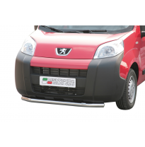 Defensa Delantera Acero Inox Peugeot Bipper 08> (With Stainless Steel Cap)
