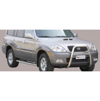 Defensa Delantera Acero Inox Hyundai Terracan  04&gt;