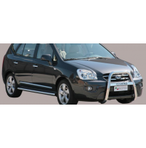 Defensa Delantera Acero Inox Kia Carens 08>