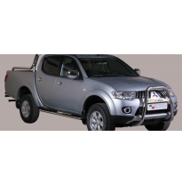 Defensa Delantera Acero Inox Mitsubishi L 200 D.C./Club Cab 10&gt;