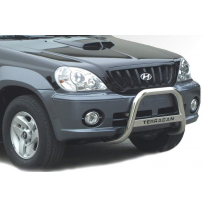 Defensa Delantera Acero Inox Hyundai Terracan  01/04