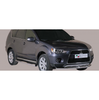 Defensa Delantera Acero Inox Mitsubishi Outlander 10&gt;