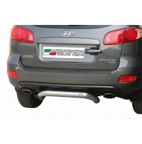 Defensa Trasera Acero Inox Diametro 50 Hyundai Santa Fe 06/10