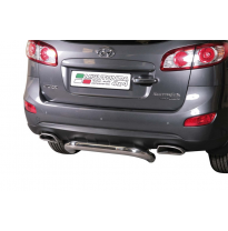 Defensa Trasera Acero Inox Diametro 50 Hyundai Santa Fe 10&gt;