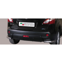 Defensa Trasera Acero Inox Diametro 63 Nissan Qashqai 10&gt; (With Stainless Steel Caps)