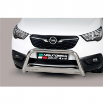 Defensa delantera acero inox OPEL Crossland X 2017> ø 63mm  Homologacion CEE - Misutonida
