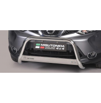Defensa Delantera Acero Inox Nissan Qashqai 14> (Can Be Fitted With Park Sensors if Using the Supplied Parksensors Covers) - Dia