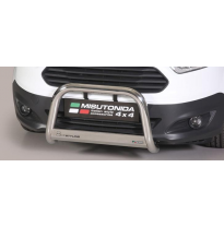 Defensa Delantera Acero Inox Ford Transit Courier 14 &gt; - Diametro 63mm - Homologacion Ce