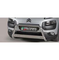 Defensa Delantera Acero Inox Citroen C4 Cactus - Diametro 63mm - Homologacion Ce  2014-2018
