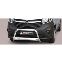 Defensa Delantera Acero Inox Opel Vivaro 14&gt; - Diametro 63mm - Homologacion Ce