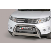 Defensa Delantera Acero Inox Suzuki Vitara 15- - Diametro 63mm - Homologacion Ce