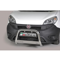 Defensa Delantera Acero Inox Fiat Doblò 15- - Diametro 63mm - Homologacion Ce