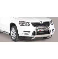 Defensa Delantera Acero Inox Homologacion Ec Skoda Yeti 14 &gt; Diametro 63mm Misutonida