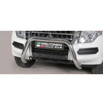 Defensa Delantera Acero Inox Mitsubishi Pajero 15&gt; - Diametro 76mm - Homologacion Ce