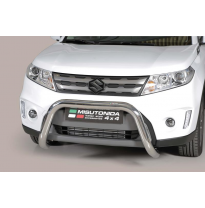 Defensa Delantera Acero Inox Suzuki Vitara 15- - Diametro 76mm - Homologacion Ce
