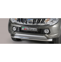 Protector Paragolpes Delantero Acero Inox Mitsubishi L200 D.C./Club Cab 15&gt;   Misutonida
