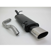 Escape trasero deportivo acero VW Golf IV 1J 1.4 / 1.6 / 1.8 / 1.8T / 2.0 / 1.9 TDI except 4-Motion Bordes afilados de 75 x