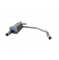 Escape trasero deportivo acero Audi A3 8L 1.6 / 1.8 / 1.8T / 1.9 TDI except Quattro 1 x 90mm izquierda - derecha DÚPLEX Novu