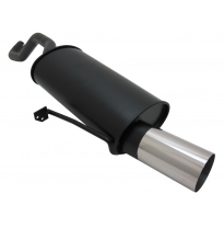 Escape Deportivo Novus 1 X 90mm Rl-Design Renault Clio Iii Br0/Cr0 1.2 / 1.4 / 1.6 / 1.5 Cdi Bj. 09/2005 -