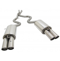 Escape Trasero Deportivo Novus 2 X 86mm Ms-Design Li/Re E90 / E92 / E93 E90/E92/E93 Requiere Cortar Paragolpes