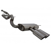 Escape Trasero Deportivo Novus 2 X 100mm Ms-Design Mittig Ford Focus Mk3 St Turnier Dyb 2.0 Ecoboost