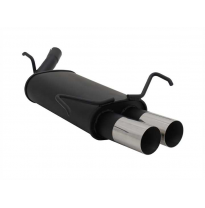 Escape Deportivo 2 X 76mm Rl-Design - Opel Corsa C Typ:C 1.0 / 1.2 / 1.3 / 1.4 / 1.7 Diesel - Valido Para  12v + 16v Excepto Mod