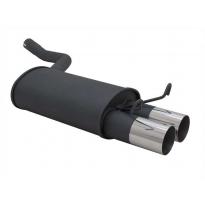 Escape Deportivo 2 X 76mm Rl-Design - 190e Typ:W201 1.8 / 2.0 / 2.3 Bj. 1982 - 1990 Excepto Diesel - Requiere Cortar Paragolpes